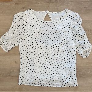 Polka Dots Abercrombie&Fitch Peplum Top - image 1